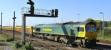 66615 leaving Westbury with a freight on 29 September and heading north west towards Bath.<br><br>[Peter Todd 29/09/2011]