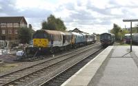 Locomotive lineup in the sidings of the Mid Norfolk Railway at Dereham on 18 October.<br><br>[Peter Todd 18/10/2011]