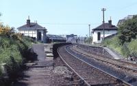 The closed station at Gorgie East on the 'sub' viewed from the south end in the spring of 1971. [See image 3788]<br><br>[Bill Jamieson //1971]
