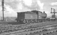 J27 0-6-0 no 65821 with a down freight passing through Heaton Yard, thought to have been taken on 25 May 1963.<br><br>[K A Gray 25/05/1963]
