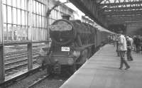 The LCGB (North West Branch) <I>Two Cities Limited</I> railtour at Manchester Exchange on 23 June 1968. The locomotive is Stanier 8F 2-8-0 no 48033. [See image 24974] <br><br>[K A Gray 23/06/1968]