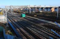 How many tracks is that? Looks like six. The line has been transformed between Wallneuk Junction and Arkleston Junction. The view looks east.<br><br>[Ewan Crawford 27/11/2011]