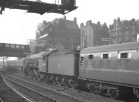 One of Canal shed's A3 Pacifics no 60068 <I>Sir Visto</I> has just taken over the 9.15am St Pancras - Edinburgh Waverley at Carlisle on 3 June 1960 and is about to head north with the train out of platform 4.<br><br>[K A Gray 03/06/1960]