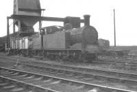 Class N15 0-6-2T no 69155 stands in front of the coaling plant at Carlisle Canal shed in July 1961.<br><br>[K A Gray 01/07/1961]