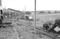 View north from the up sidings at Beattock on 18 February 1991.<br><br>[Bill Roberton 18/02/1991]