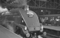 60009 <I>Union of South Africa</I> at Kings Cross on 24 October 1964 with the 7.50am RCTS/SLS <I>'Jubilee Requiem'</I> special to Newcastle Central. The train was run to mark the end of scheduled A4 operations over the East Coast Main Line between the 2 cities. [See image 29900]<br><br>[K A Gray 24/10/1964]