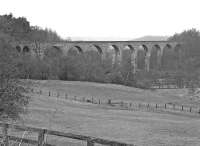 View of Lambley viaduct carrying the Alston branch across the South Tyne, photographed on Saturday 27th March 1976. Not exactly the brightest of days but at least the rain held off!<br><br>[Bill Jamieson 27/03/1976]