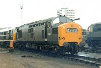 Locomotive fuelling point at Stratford shed in September 1968. EE Type 3 no D6967 is centre stage with Brush Type 2 no D5632 bringing up the rear. Brush Type 4 no D1530 is ambling past in the background. <br><br>[John Furnevel 22/09/1968]
