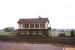 The signal box at Sandy, Bedfordshire, on the ECML in 1974.<br><br>[Ian Dinmore 03/03/1974]