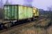 Class 10 <I>'Colonel Tomline'</I> (D3489) pulls a rake of container wagons through Felixstowe Beach station on 14th April 1984. It is about to reverse the wagons into a siding to clear the path for an incoming container train. This well known locomotive was eventually retired from the docks in 2001 after almost 32 years of service there and is now preserved on the Spa Valley Railway.<br><br>[Mark Dufton 14/04/1984]