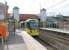 Photos of Timperley station in BR days show an elegant covered footbridge leading to both platforms from the street level booking office. The footbridge has been removed now and access to the platform is by either the two lifts shown or staircases while the old booking office is now a cafe. M5000 Series tram No.3002 leaves the station on 8 March heading for Navigation Road and Altrincham. <br><br>[Mark Bartlett 08/03/2012]