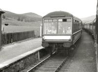 Trains on the Kyle line pass at Achanalt in July 1962 with the photographer getting a cheery wave from passengers in the observation car [see image 25980].<br><br>[R Sillitto/A Renfrew Collection (Courtesy Bruce McCartney) /07/1962]