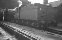 Back end of St Margarets V2 no 60969 photographed on Canal shed, Carlisle, in April 1962. <br><br>[K A Gray 19/04/1962]