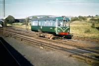 The Beith railbus, AC Cars 79979, photographed at Lugton on 22 August 1959.<br><br>[A Snapper (Courtesy Bruce McCartney) 22/08/1959]
