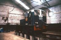 CIE locomotive G611 inside the shed at Limerick in July 1988.<br><br>[Ian Dinmore /07/1988]