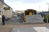 Platform 4 is outside the train shed at Penzance and, on the quiet Sunday morning of 22 April 2012, has a pair of First Great Western Class 150 units stabled awaiting their next tour of duty.<br><br>[John McIntyre 22/04/2012]