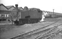 Gresley class J51 0-6-0T no 68911 on Copley Hill shed in September 1960, less than 2 months before withdrawal.<br><br>[K A Gray 24/09/1960]
