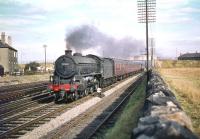 St Margarets B1 4-6-0 no 61308 takes the down <I>North Briton</I> west on the Edinburgh & Glasgow main line through Saughton Junction on Monday 28 September 1959.<br><br>[A Snapper (Courtesy Bruce McCartney) 28/09/1959]