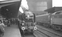 On 6 October 1966 BR Scottish Region arranged the <I>'Blue Peter Excursion'</I> between Edinburgh and Carlisle. The special ran south via the Waverley route, returning home via Carstairs. 60532 is seen here with the train at Carlisle. [See image 46582]<br><br>[K A Gray 06/10/1966]