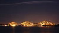 An evening view of the Forth Bridge from Dalgety Bay in March 2012<br><br>[Bill Roberton /03/2012]