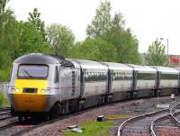 The up <I>'Highland Chieftain'</I> photographed approaching Stirling on 17 May during monsoon conditions.<br><br>[Colin Miller 17/05/2012]