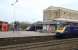 HST and DMU front ends at Swindon station on 22 March 2012.<br><br>[Peter Todd 22/03/2012]