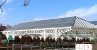 Worth waiting for. A section of of the newly restored roof of the NER 1882 Tynemouth Station seen on 31 March 2012. [See image 30456]<br><br>[Colin Alexander 31/03/2012]