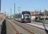 <I>Flexity</I> 010 pulls into the new Broadwater stop on a Blackpool bound service. The stop has been moved here from the other side of the crossing and the lines renewed. [See image 36344]. These long, stylish Bombardier trams have five sections mounted on three bogies.<br><br>[Mark Bartlett 05/04/2012]