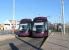 The new two platform station at Starr Gate sees 011 in the arrival platform and 001 ready to depart for Fleetwood on 5 April. The new corporate lively of maroon and white is very classy but I suspect the <I>Mad Men</I> will already be designing full length advertising liveries.<br><br>[Mark Bartlett 05/04/2012]