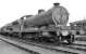 O4 2-8-0 no 63843 on Mexborough shed looking south east towards the coaling stage in the late 1950s.<br><br>[K A Gray //]