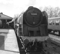 BR 9F 2-10-0 no 92240 at Horsted Keynes on the Bluebell Railway in April 2012.<br><br>[Colin Alexander 12/04/2012]
