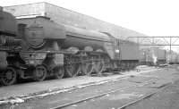A3 Pacific 60080 <I>'Dick Turpin'</I> is amongst the locomotives stabled in the shed yard at Gateshead on 11 April 1964.<br><br>[K A Gray 11/04/1964]
