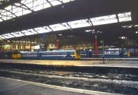 Regional Railways 'Pacers' at Manchester Victoria in September 1990.<br><br>[Ian Dinmore 02/09/1990]