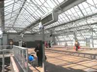 The light and spacious concourse at Gourock station, seen on 13 June 2012.<br><br>[John Yellowlees 13/06/2012]