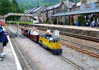 The miniature railway adjacent to Betws-y-Coed Station in June 2012. [See image 24137]<br><br>[Peter Todd /06/2012]