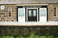 Old station building at Blacksboat, photographed from the trackbed on 24 May 2012.<br><br>[John Furnevel 24/05/2012]