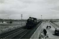 RCTS/SLS RAIL TOUR OF SCOTLAND 22nd June 1962<br><br>
42196 passing Saltcoats.<br><br>[Jim Currie (Courtesy Stephenson Locomotive Society) 22/06/1962]