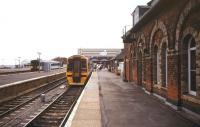 View over the platforms at Cleethorpes station in the summer of 1995.<br><br>[Ian Dinmore /08/1995]