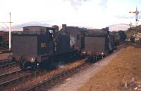 Ex Caledonian Railway 0-4-4 tanks at Connel Ferry station on 1st September 1960, with 55173 on the left.<br><br>[Frank Spaven Collection (Courtesy David Spaven) 01/09/1960]