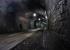 Inside Cressbrook Tunnel looking east on 17 June 2012 showing the lighting and the cycle/footpath. The tunnel is 471 yards long and on the right a 10' thick concrete slab runs the length of the tunnel and is believed to contain a water main.<br><br>[John McIntyre 17/06/2012]