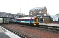 Northbound arrival at Larbert in May 2005.<br><br>[John Furnevel 25/05/2005]