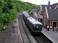 Train at Kingsley and Froghall Station.<br><br>[Neville Davies //]