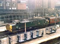 D6725 about to depart with a train from Liverpool Street station in June 1969.<br><br>[John Furnevel 20/06/1969]