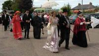 Selection of people in Victorian Dress.<br><br>[Phil Downie / First ScotRail 9/7/2005]