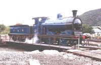 Caledonian Railway 0-6-0 No828 on the turntable at Aviemore.<br><br>[John Gray //]
