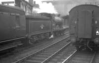 The 12.25 from Hawick runs into Carlisle on 1 July 1961 behind Hawick shed's D34 4-4-0 no 62484 <I>Glen Lyon</I>.<br><br>[K A Gray 01/07/1961]
