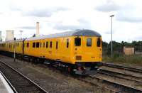 Network Rail DBSO 9701 stands in the sidings at Didcot on 23 August 2012.<br><br>[Peter Todd 23/08/2012]