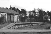 Looking east at Carron on 18 April 1977 over the remains of the level crossing.<br>
<br><br>[John McIntyre 18/04/1977]