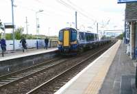 Sprinters? Prestonpans, 19 September 2012. The train is the 13.27 North Berwick - Edinburgh Waverley.<br><br>[John Furnevel 19/09/2012]