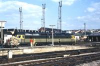 Brush Type 4 no 1995 waits for the mailbags to be loaded before heading west from Bristol Temple Meads on a fine and sunny 30 July 1971.<br><br>[John McIntyre 30/07/1971]